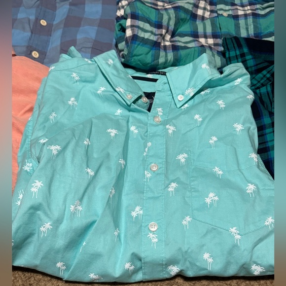 American Eagle Hollister Men’s Size Large Button Up Flannel Lot of 5 Excellent - Picture 5 of 9